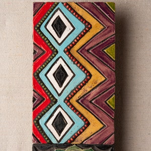 Narrow Vertical Wall Art, Ceramic and Mosaic Wall Art - Stick Ceramic Tile Mounted Wall Art - MADE to ORDER image 6