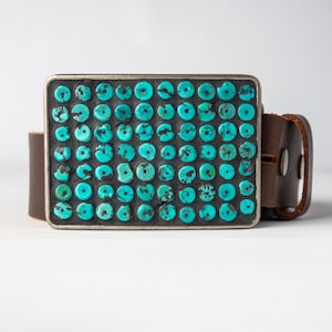 Turquoise Belt Buckle for Men, Belt Buckle for Women, READY to SHIP with Optional Leather Belt, Unisex Belt Buckle