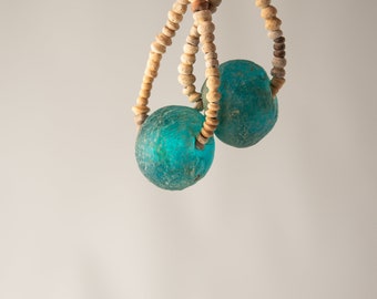 Ashanti and Mali Clay Bead Earrings - READY to SHIP - Jewelry by Romy and Clare