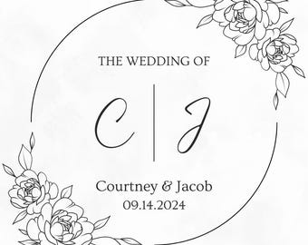 Aufkleber für Hochzeit-Tassen