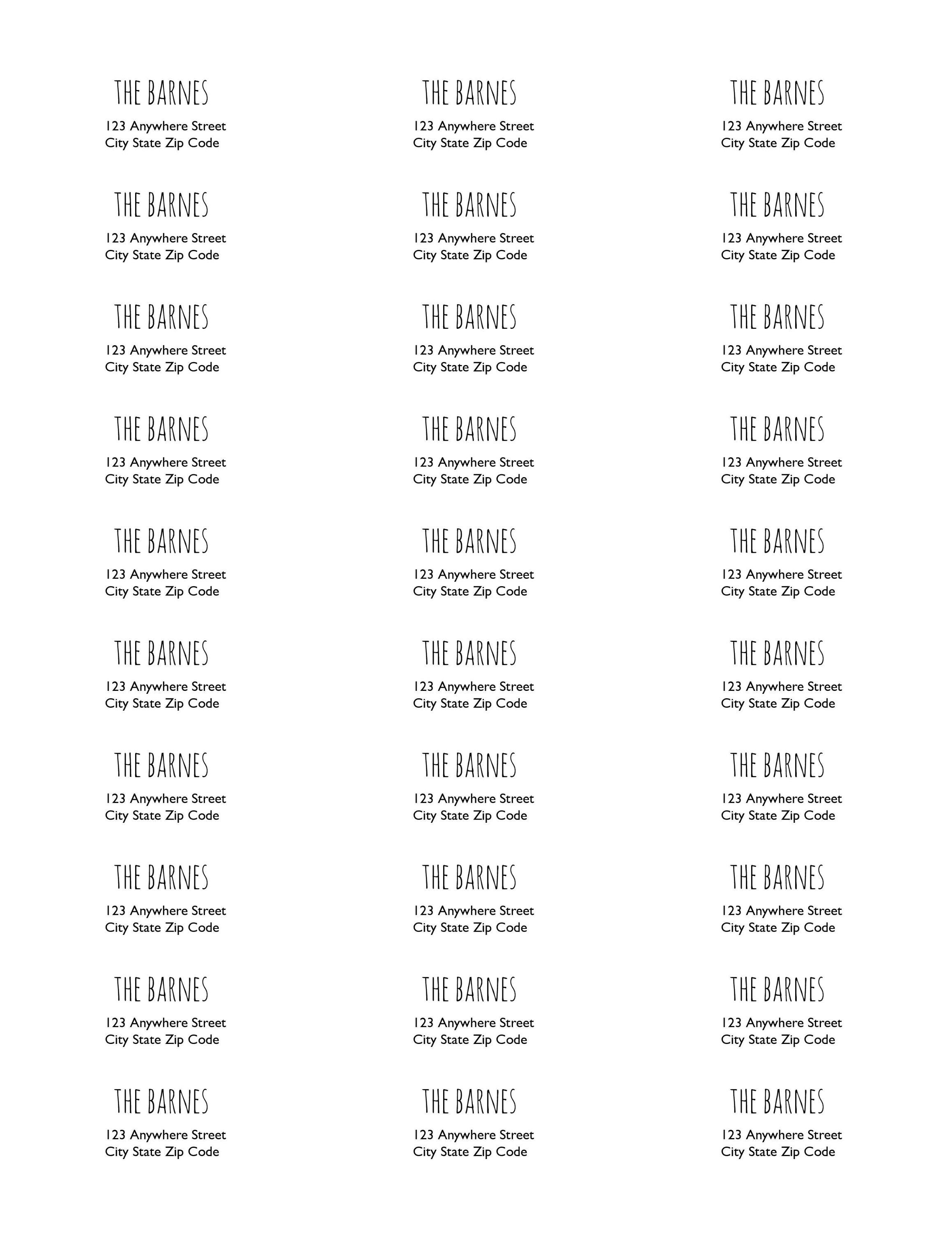 Personalized Address Labels - 1