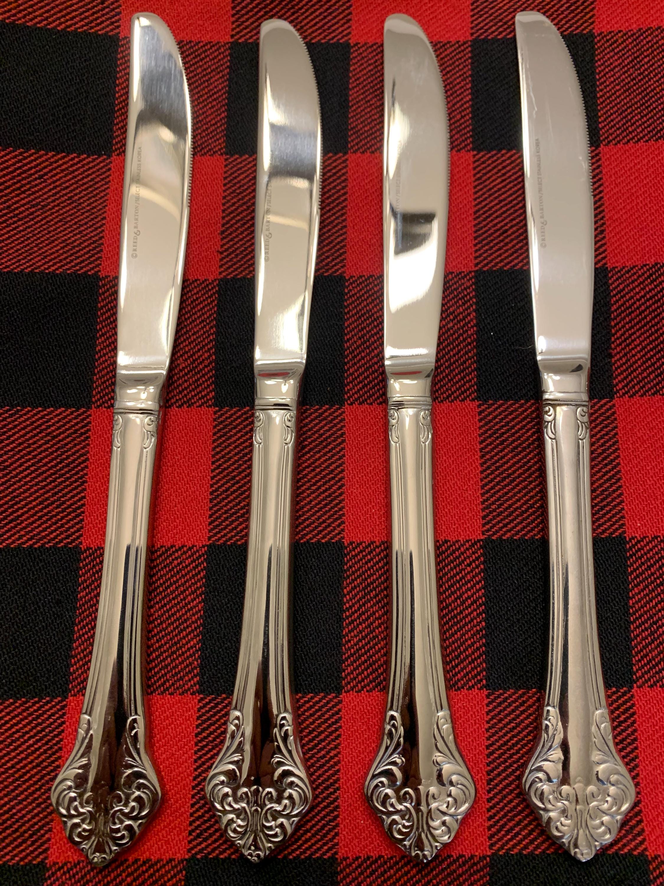 REED&BARTON　純銀製　リード＆バートン　スターリングテーブルナイフ3本 REED&BARTON 純銀製 リード＆バートン スターリングテーブルナイフ3本