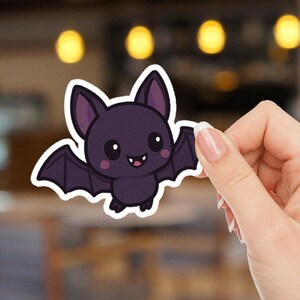 Cute Vampire Bat Sticker for Halloween fans Gift for Halloween Lover Vampire Bat Sticker Kawaii Halloween Sticker Bat Halloween Party Gift
