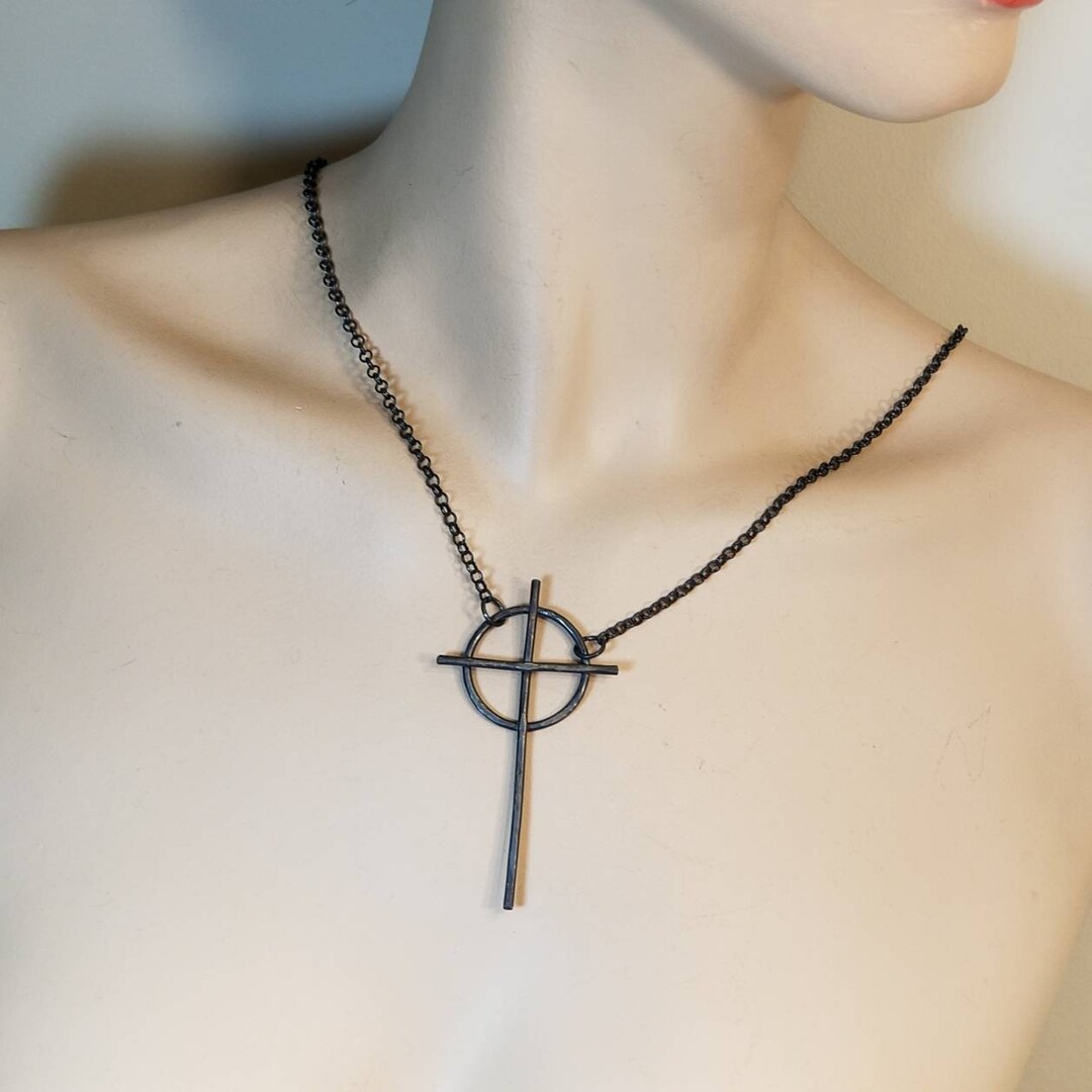 Celtic Cross Necklace Christmas Gift for Her Sterling Silver Etsy