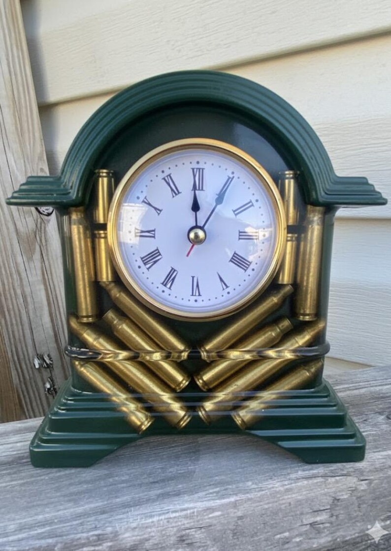 Bullit Riddled Clock Embedded Bullet Casing Clock - Etsy