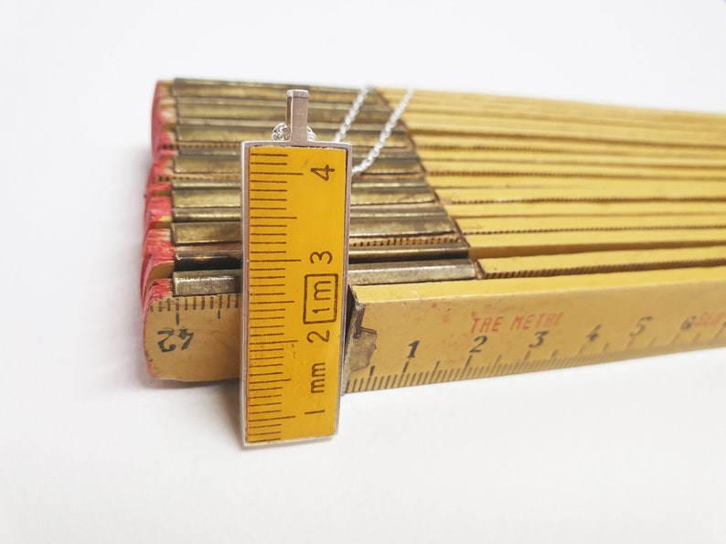 Yellow Metric Ruler Pendant - Etsy