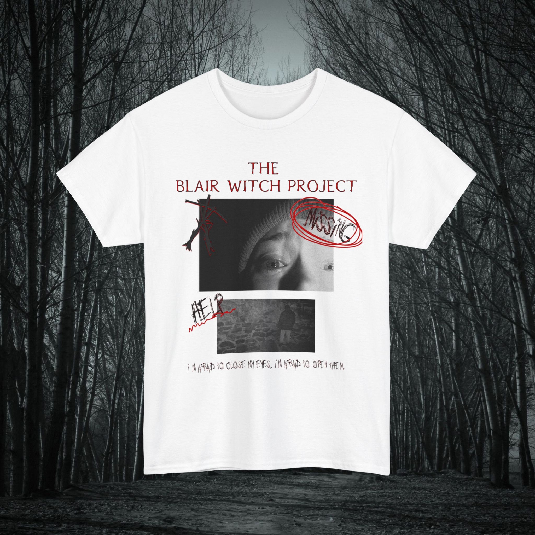 The Blair Witch Project Movie Tshirt, Classic Horror Film The Blair Witch Project Movie Tshirt, Classic Horror Film