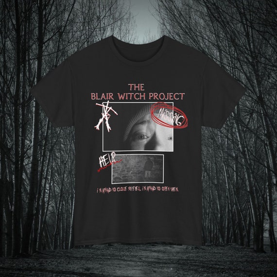 The Blair Witch Project Movie Tshirt, Classic Horror Film The Blair Witch Project Movie Tshirt, Classic Horror Film