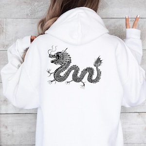 Chinese Dragon Hoddie, Dragon Lover Hoodie, Unisex Graphic Dragon Hoodie