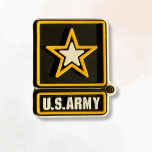 US Army Service Shoe Charm, USA, American, United States, Veterans, Navy, Military, Marines, Air Force, Show Accessories