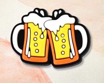 Beer Mug Shoe Charm, Beverage Clog Charm, BBQ Accessory