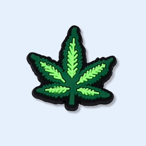 Glückliches Blatt Schuhanhänger, Marihuana Anhänger, Popkultur Anhänger, Schuhzubehör
