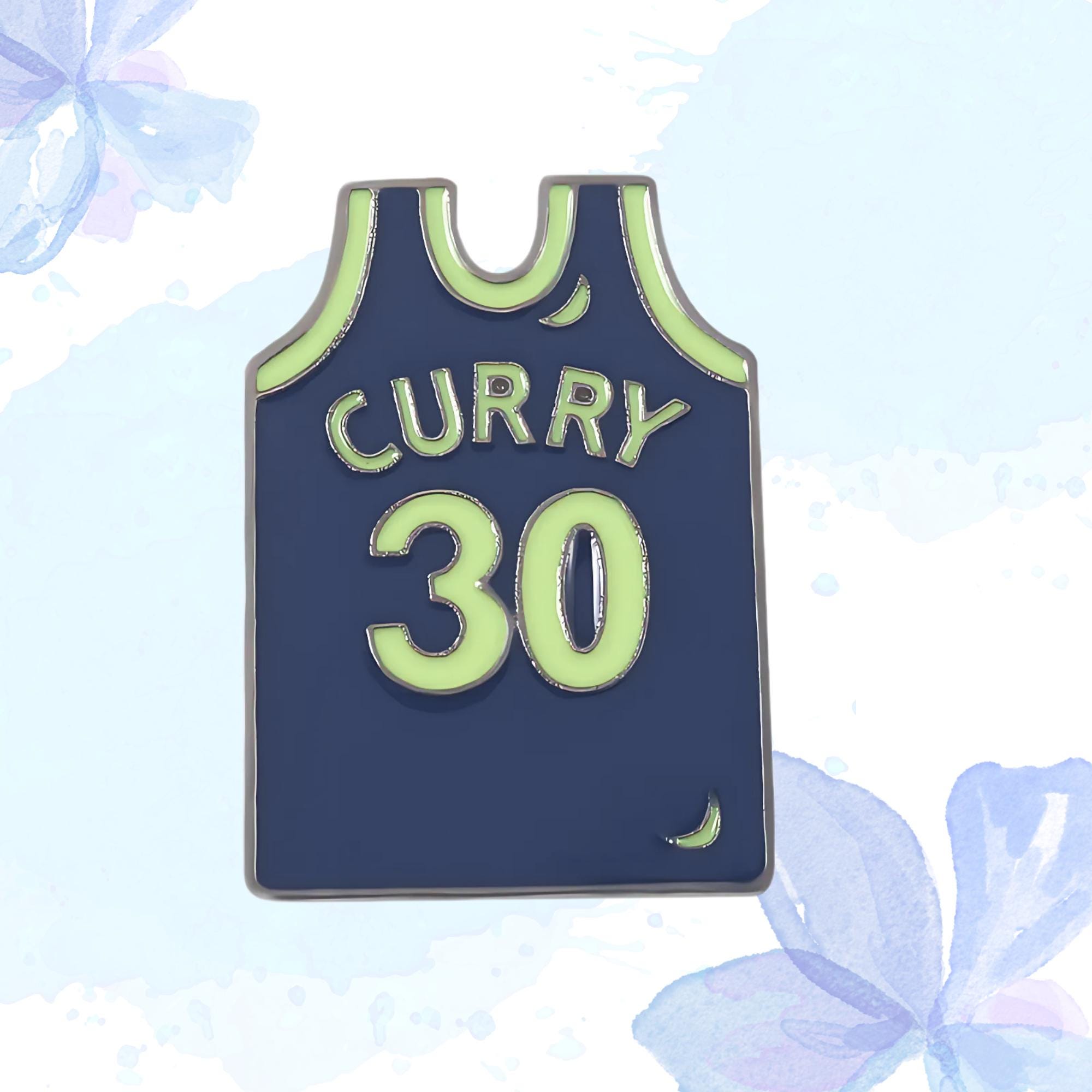 Steph Curry 30 Enamel Pin, Soft Enamel, Basketball, Sports, Legacy, Motivational, Inspirational, Excitement