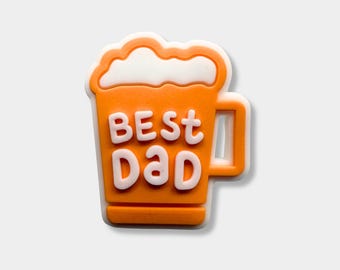 Dad Beer Mug Shoe Charm - Father's Day Clog Decoration
