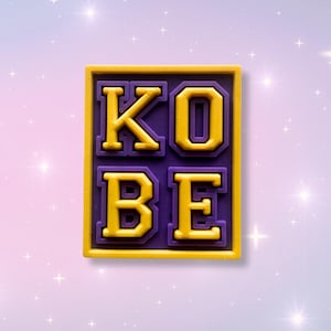 KOBE Shoe Charm, Lakers Charm, Kobe Bryant Charm, Basketball Charm, Sports Charm, Legacy Charm, Shoe Accessories