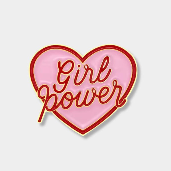 Girl Power Emaille Pin, Soft Emaille, Empowerment, Positivität, Motivation, Inspiration, Persistence
