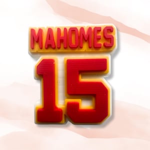 Patrick Mahomes 15 zawieszka do butów, zawieszka Kansas City Chiefs, zawieszka do futbolu, zawieszka sportowa, zawieszka Legacy, akcesoria do butów