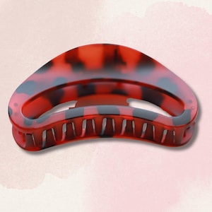 Matte Reddish Brown Tortoise Big Claw Hair Clip, Stylish Hair Accessory, Elegant Hair Accessory, Versatile Hair Styling