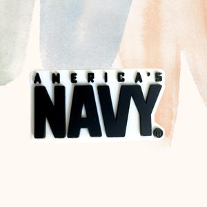 America&#39;s Navy Service Shoe Charm, USA, American, United States, Veterans, Navy, Military, Marines, Air Force, Show Accessories