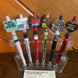 Beaded Pens with Funny, Sarcastic Sayings