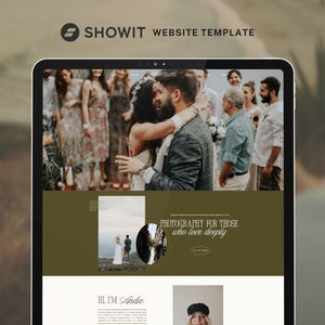 Showit Website Template for Wedding & Elopement Photographer, Creative Professionals, Wedding Planners, Florists and More | Andie Template