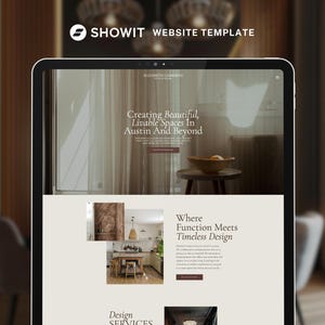 Showit Website Template for Interior Designers & Interior Decorators, Creative Professionals, Home Stylists, and More | Shea Template