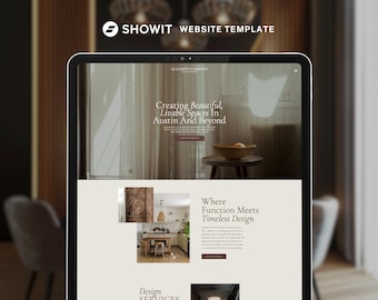 Showit Website Template for Interior Designers & Interior Decorators, Creative Professionals, Home Stylists, and More | Shea Template