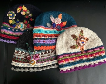 Handmade wool hats