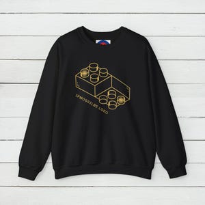 Retro Building Blocks Sweatshirt, Master Builder Graphic Sweater, Brick Design Tee, Gift for Lego Fans, Mind-Bending Graphic Unisex Shirt