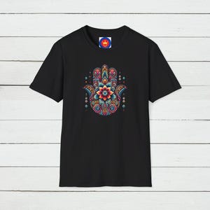 Hamsa T-Shirt: Unisex Hand of Fatima, Spiritual Protection Tee