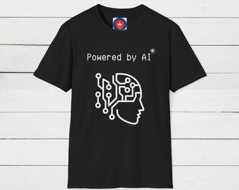 AI Powered Unisex T-Shirt: Futuristic Tech Graphic Tee
