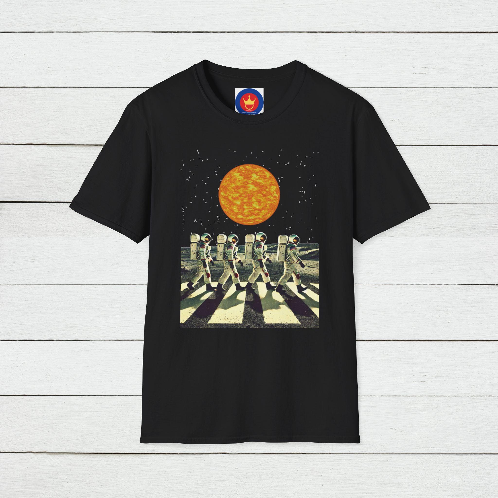 Official Beatles Abbey Road Swirl T-Shirt - Black Unisex Tee With Gold Figures, Sizes S To XXL - View #9