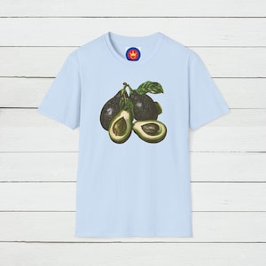 Avocado Graphic Tee: Unisex Vintage Foodie Shirt