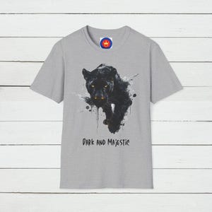 Panther Grafik T-Shirt: Tierdruck T-Shirt, Ehemann Geschenk