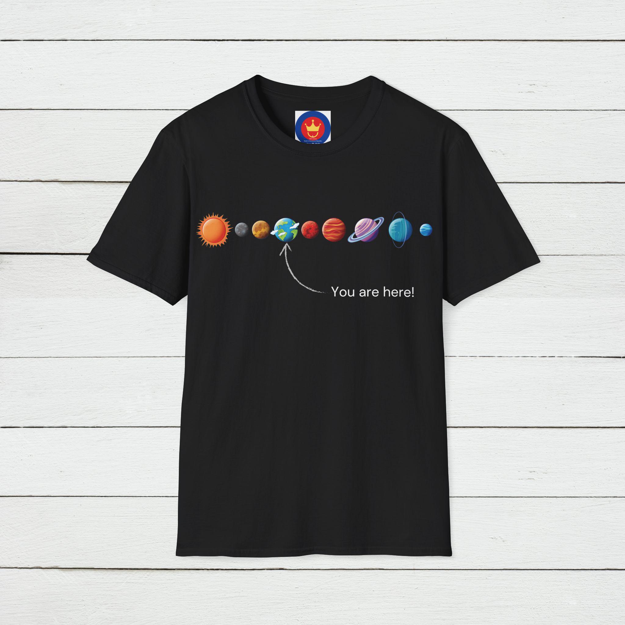 You Are Here T-shirt: Funny Solar System Galaxy Tee - Etsy