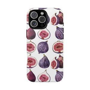 Figs Pattern iPhone or Samsung Case, Fruit Smartphone Tough Case, Foodie Smartphone Case Gift, Vegan Smartphone Case Gift