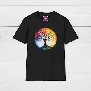 Tree of Life T-Shirt: Spiritual Symbol, Sacred Geometry Graphic