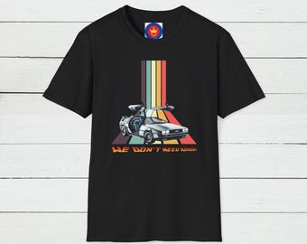DeLorean T-Shirt: Zurück in die Zukunft Retro 80er Film T-Shirt