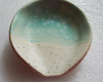 Beachy SPOON REST...handmade kiln fired stoneware