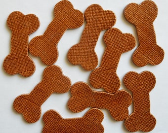 9 espresso brown handmade ceramic dog bones with texture...earthenware mosaic tiles