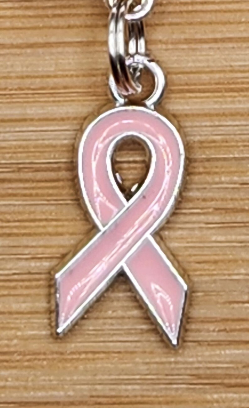 Brave Breast Cancer Ribbon Bracelet: Pink Glass Bead Stretch Jewelry - Etsy