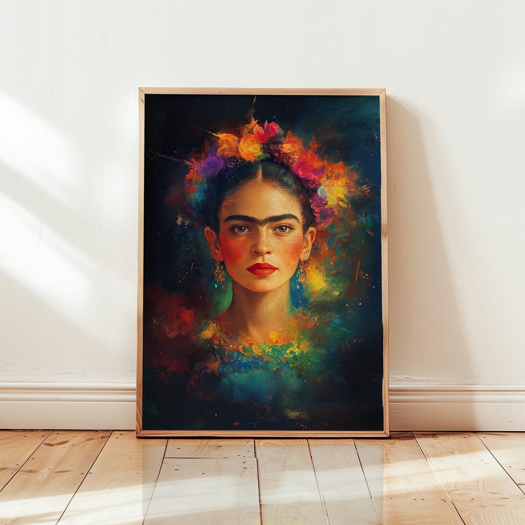Frida Kahlo Portrait Print – Colorful Feminist Art, Home Decor - Etsy