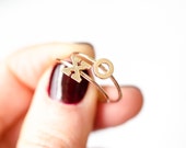 Gold Alphabet Ring, Letter Ring, Initial Ring, Recycled 14kt Gold, Personalized Ring, Custom Gold Ring, Graduation Jewelry, Eco Friendly