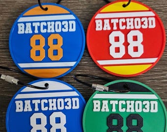 Custom Sports Bag Tag – Personalized Player Name, Number, Team Details