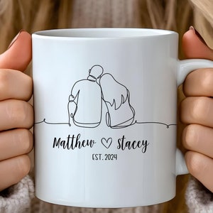 Personalized Couple Gifts for Anniversary Couple Mug Husband and Wife Mugs Couple Gift Mug Custom Mr Mrs Coffee Mugs for Boyfriend Gift Idea