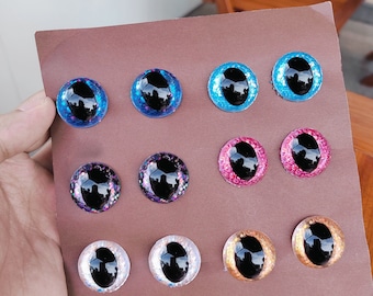 Smok i wąż Lśniące, bezpieczne oczy 3D Lśniące, bezpieczne oczy 3D - tworzenie lalek szydełkowanie i amigurumi (2 pary / 1 para)