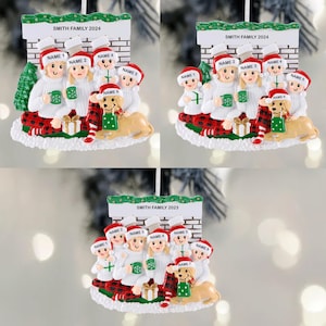 Family Ornament, Personalized Christmas Ornament, Family of 4, 5 and 6 Gift, Home Decor, Christmas Gift, Grandkids Gift, Christmas Gift 2024