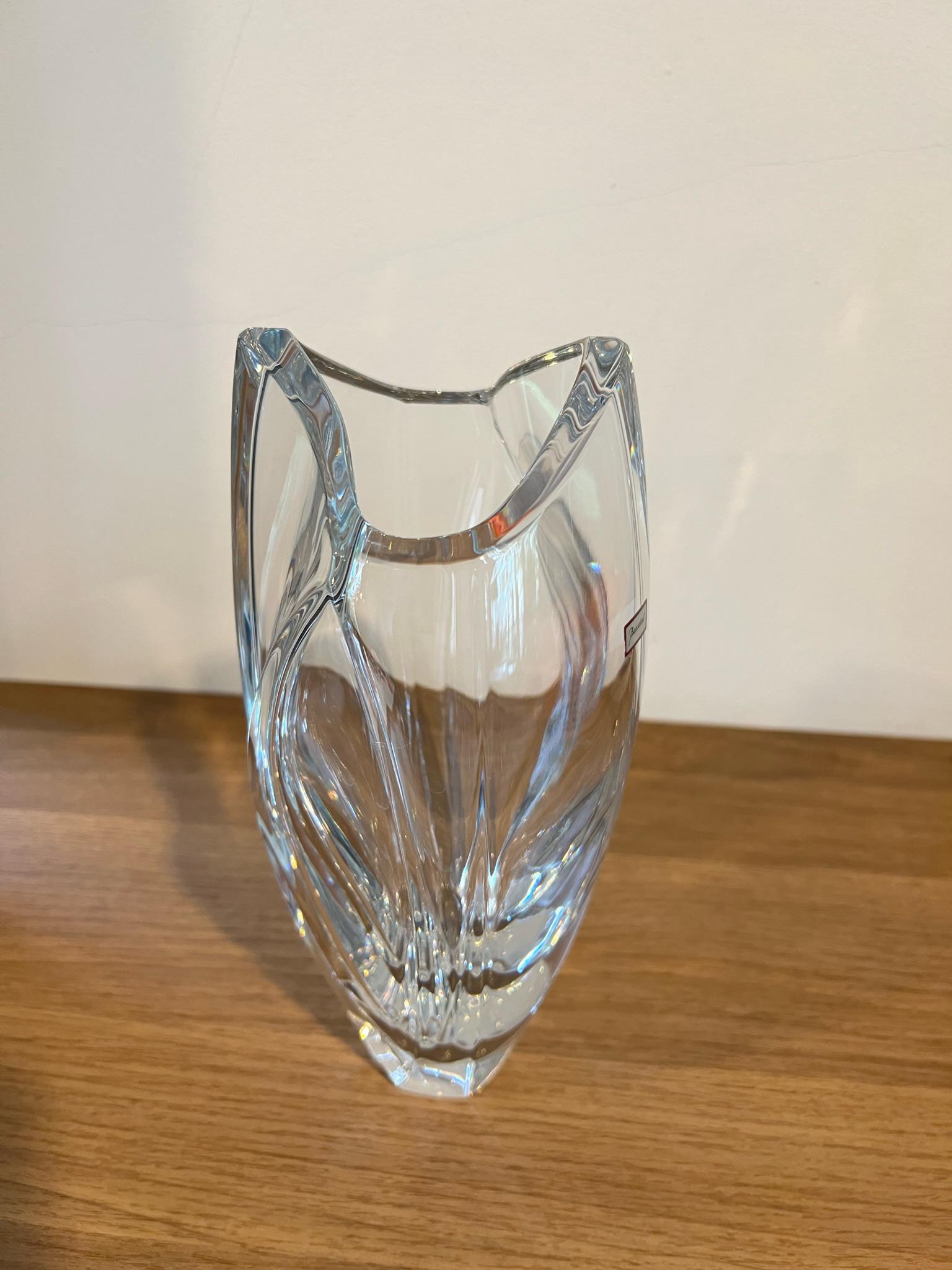 Signed Baccarat Crystal Vase | Robert Rigot - Etsy
