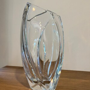 バカラ クリスタル花瓶 カットデザイン フ*ク様 バカラ クリスタル