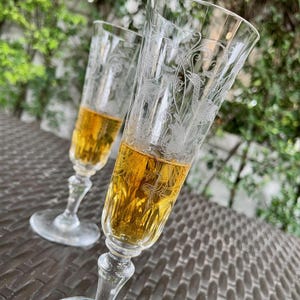 Vintage Baccarat “Palma” Champagne Flutes – Set of 2